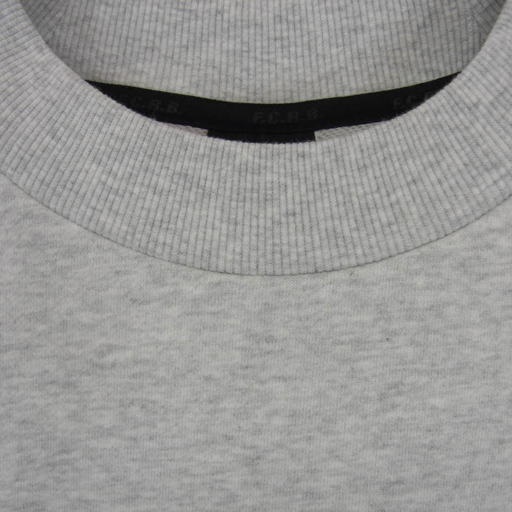 F.C.R.B. エフシーアールビー 23SS FCRB-230068 CREWNECK BAGGY SWEAT クルーネック バギー スウェット トレーナー トップス  半袖 グレー系 L【美品】【中古】