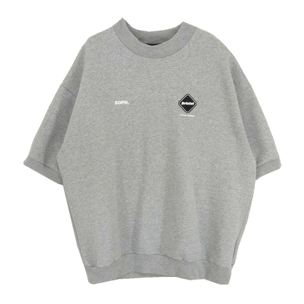F.C.R.B. エフシーアールビー 24SS FCRB-240041 TECH SWEAT S/S TEAMCREWNECK BAGGY TOP テックス ウェット バギー トップ 半袖 グレー系 L【中古】