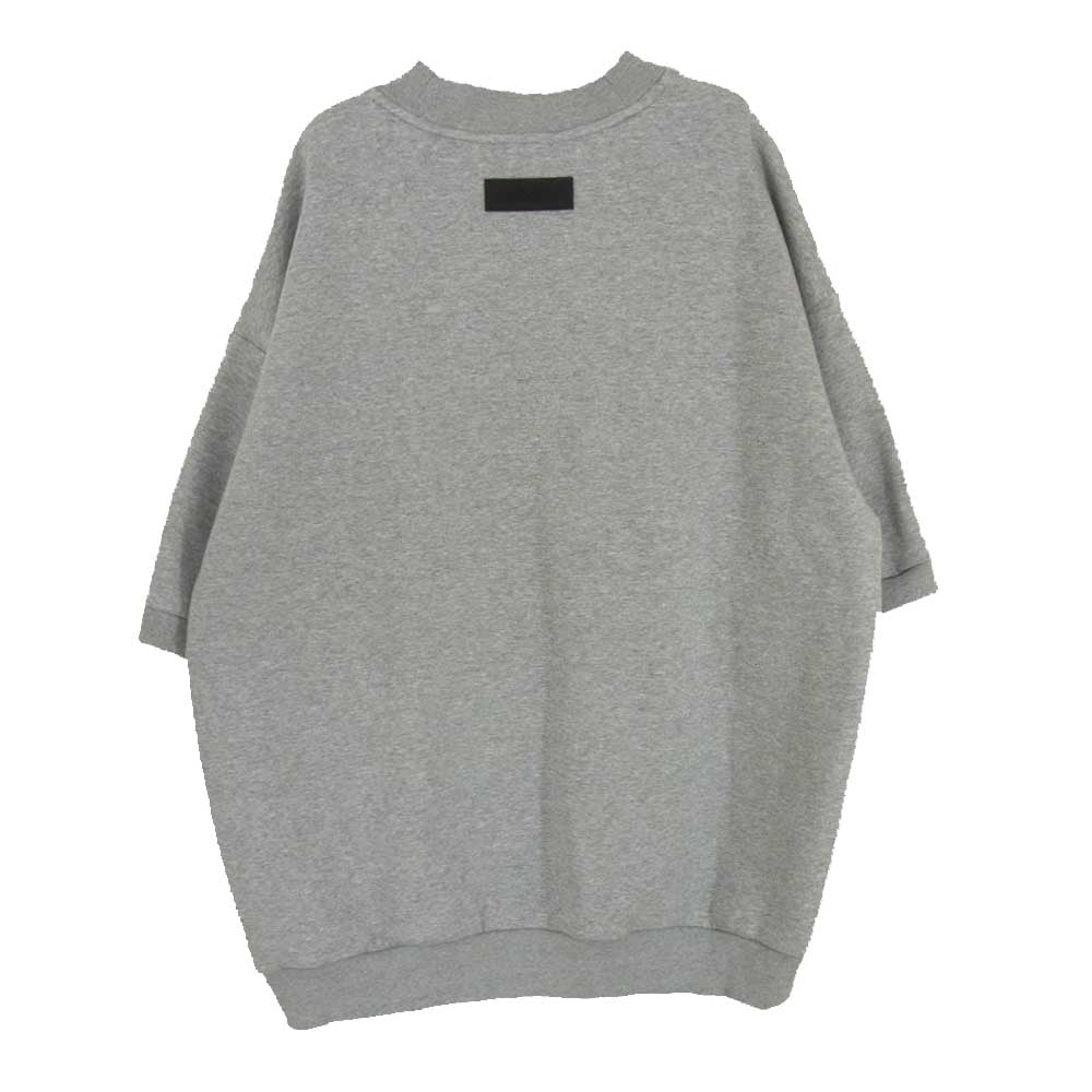 F.C.R.B. エフシーアールビー 24SS FCRB-240041 TECH SWEAT S/S TEAMCREWNECK BAGGY TOP テックス ウェット バギー トップ 半袖 グレー系 L【中古】