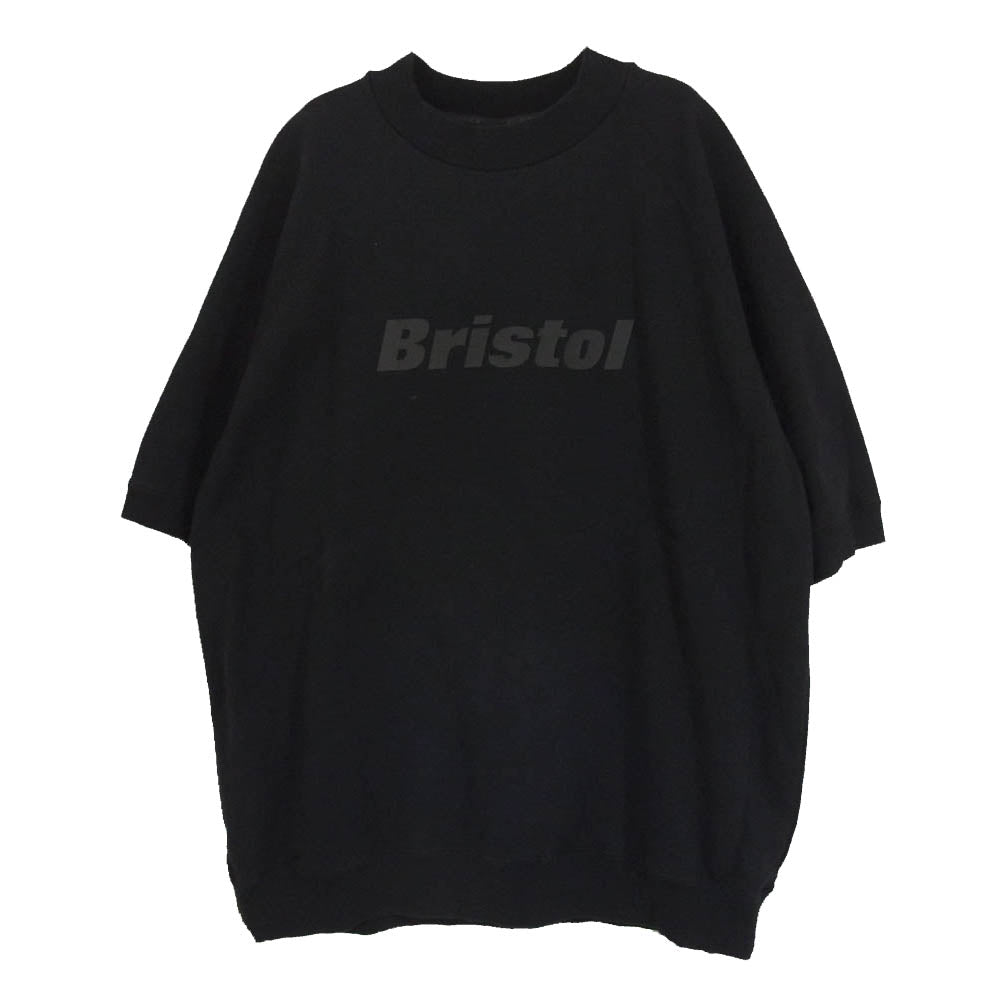 F.C.R.B. エフシーアールビー 23SS FCRB-230068 CREWNECK BAGGY SWEAT クルーネック バギー スウェット トレーナー トップス  半袖 ブラック系 L【中古】