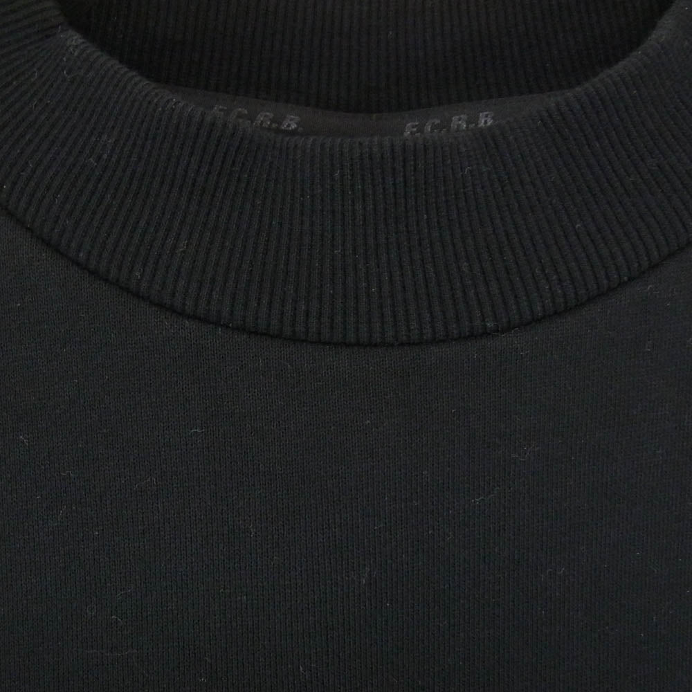 F.C.R.B. エフシーアールビー 23SS FCRB-230068 CREWNECK BAGGY SWEAT クルーネック バギー スウェット トレーナー トップス  半袖 ブラック系 L【中古】