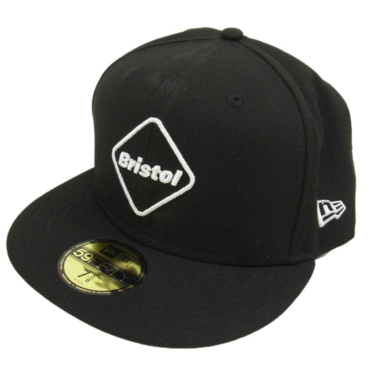 F.C.R.B. エフシーアールビー × NEW ERA EMBLEM CAP ニューエラ ロゴ エンブレム BB キャップ ブラック系 7 5/8【美品】【中古】