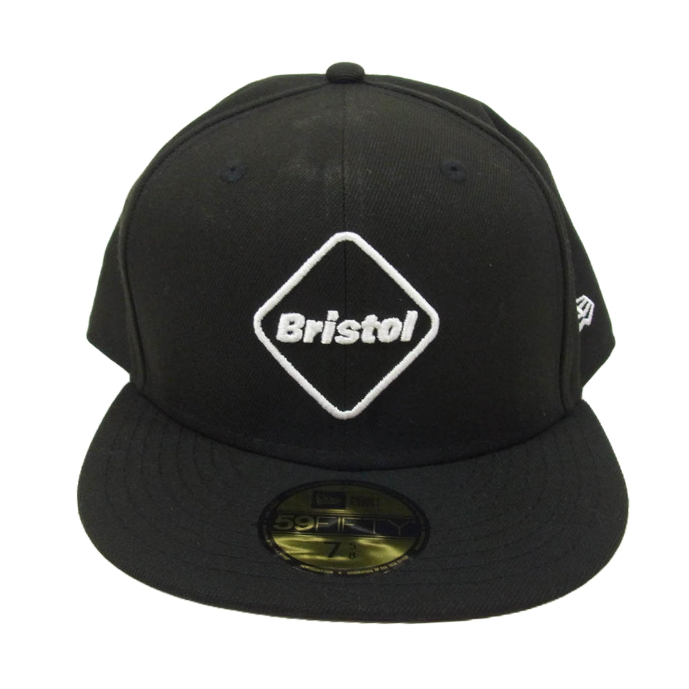 F.C.R.B. エフシーアールビー × NEW ERA EMBLEM CAP ニューエラ ロゴ エンブレム BB キャップ ブラック系 7 5/8【美品】【中古】