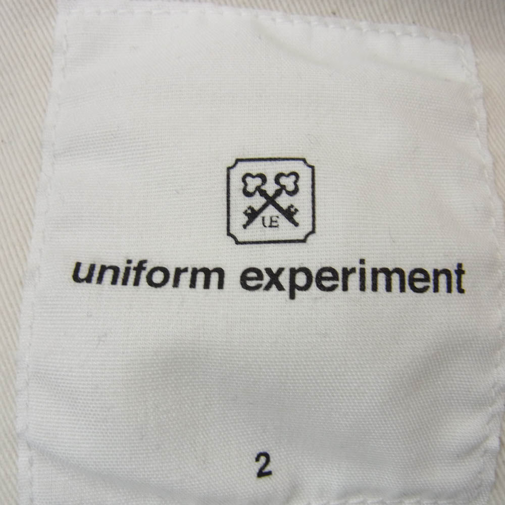uniform experiment ユニフォームエクスペリメント 23AW UE-232005 RIGID DENIM TAPERED PANTS セルビッジ リジッド デニム パンツ インディゴブルー系 2【美品】【中古】