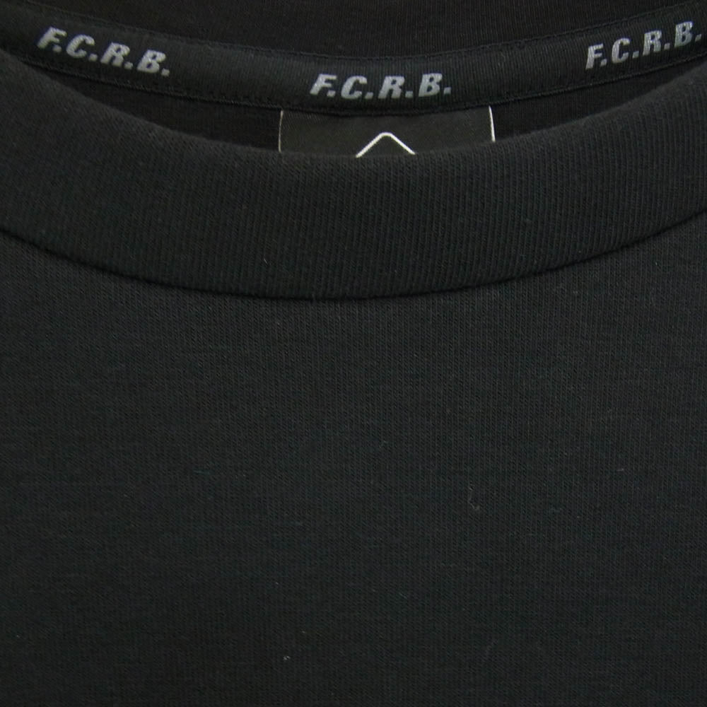 F.C.R.B. エフシーアールビー 21AW FCRB-212063 AUTHENTIC LOGO TECH KNIT  テック クルーネック ロゴ スウェット ブラック系 L【中古】