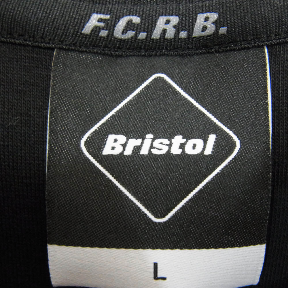 F.C.R.B. エフシーアールビー 21AW FCRB-212063 AUTHENTIC LOGO TECH KNIT  テック クルーネック ロゴ スウェット ブラック系 L【中古】
