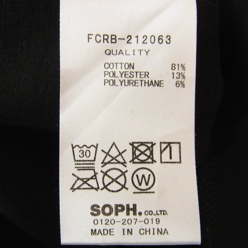 F.C.R.B. エフシーアールビー 21AW FCRB-212063 AUTHENTIC LOGO TECH KNIT  テック クルーネック ロゴ スウェット ブラック系 L【中古】