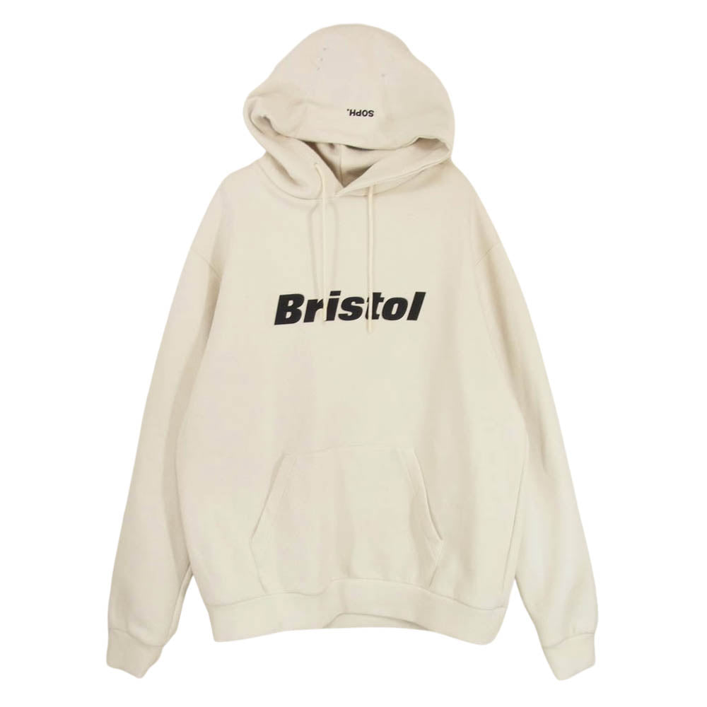 F.C.R.B. エフシーアールビー 23SS FCRB-230030 TECH SWEAT TRAINING HOODIE テック スウェット トレーニング フーディ スウェットパーカー クリーム オフホワイト系 L【中古】