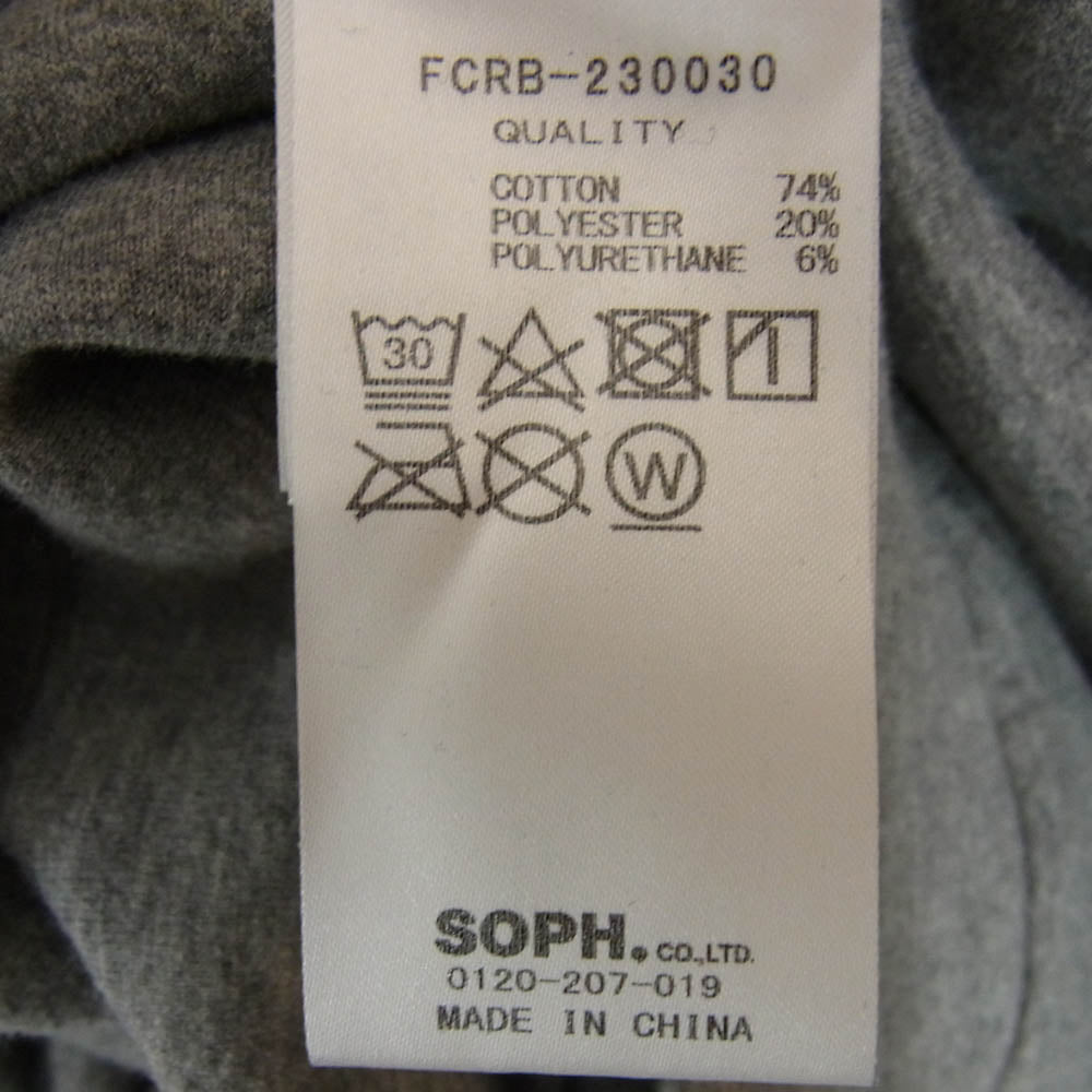 F.C.R.B. エフシーアールビー 23SS FCRB-230030 TECH SWEAT TRAINING HOODIE テック スウェット トレーニング フーディ スウェットパーカー グレー系 L【中古】