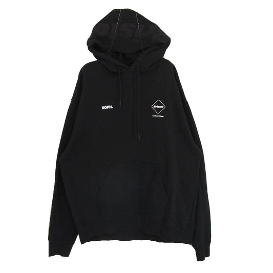 F.C.R.B. エフシーアールビー 24SS FCRB-240078 HOOD LOGO TEAM SWEAT HOODIE Bristolフードロゴ 刺繍 スウェット パーカー ブラック系 L【中古】