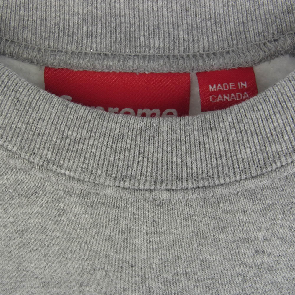 Supreme シュプリーム 24SS Small Box Raglan Crewneck スモールボックスロゴスウェット グレー M グレー系 M【美品】【中古】