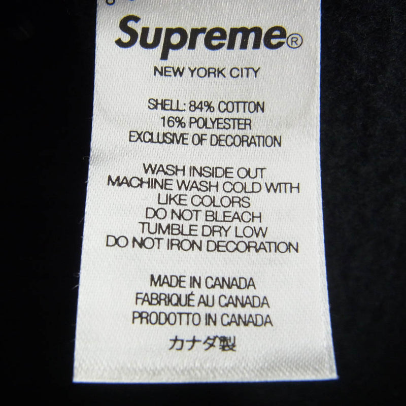 Supreme シュプリーム 23AW Worldwide Hooded Sweatshirt Black ワールドワイド フーディー スウェット シャツ ブラック L ブラック系 L【中古】