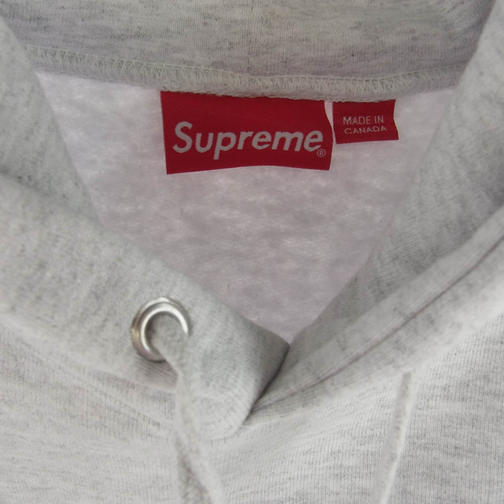 Supreme シュプリーム 23AW Worldwide Hooded Sweatshirt GRAY ワールドワイド フーディー スウェット シャツ グレー L グレー系 L【美品】【中古】