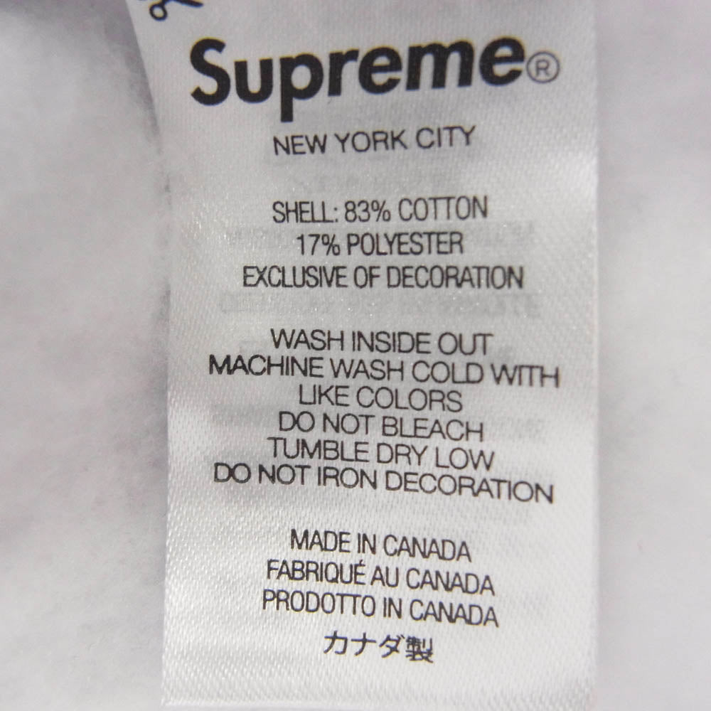 Supreme シュプリーム 23AW Worldwide Hooded Sweatshirt GRAY ワールドワイド フーディー スウェット シャツ グレー L グレー系 L【美品】【中古】