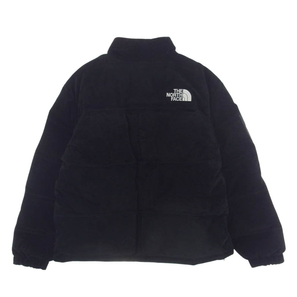 Supreme シュプリーム × THE NORTH FACE ノースフェイス 23AW NF0A875N Suede Nuptse Jacket スウェード ヌプシ ダウン ジャケット 国内未発売 ブラック M ブラック系 M【極上美品】【中古】