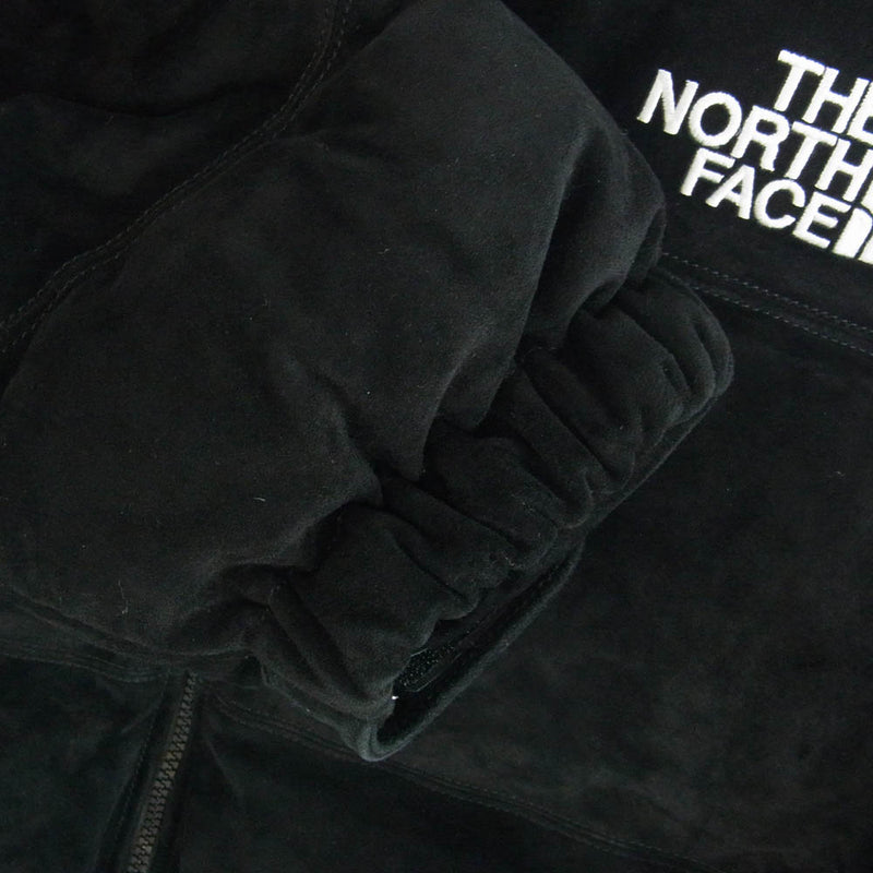 Supreme シュプリーム × THE NORTH FACE ノースフェイス 23AW NF0A875N Suede Nuptse Jacket スウェード ヌプシ ダウン ジャケット 国内未発売 ブラック M ブラック系 M【極上美品】【中古】