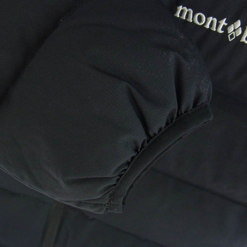 mont-bell ブラック ダウンジャケット M 光沢 mont-bell モンベル 1101617 Kids キッズ ウィンドストッパー