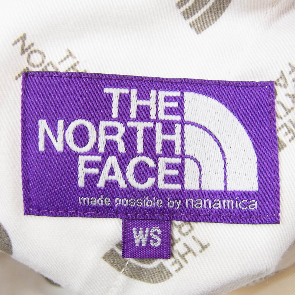 THE NORTH FACE ノースフェイス NT5052N PURPLE LABEL Stretch Twill Wide Tapered Pants パープルレーベル ストレッチ ツイル ワイド テーパードパンツ オフホワイト系 WS【中古】