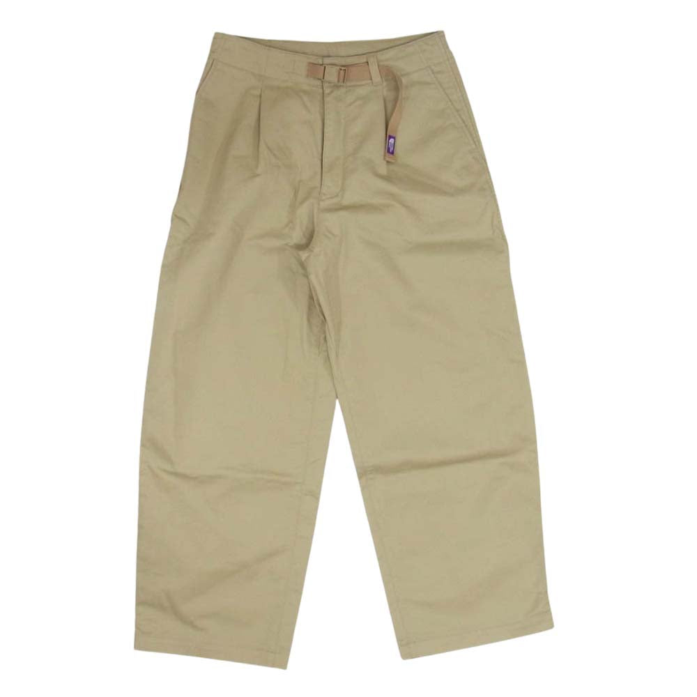 THE NORTH FACE ノースフェイス NTW5253N PURPLE LABEL Stretch Twill Tuck Pants パープルレーベル ストレッチ ツイル タックパンツ ベージュ系 WM【中古】