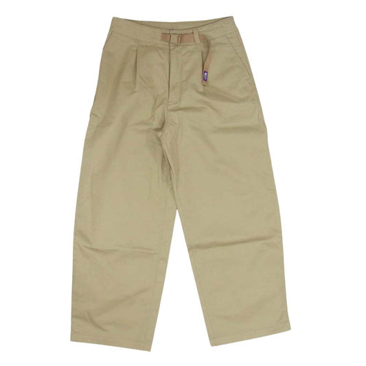 THE NORTH FACE ノースフェイス NTW5253N PURPLE LABEL Stretch Twill Tuck Pants パープルレーベル ストレッチ ツイル タックパンツ ベージュ系 WM【中古】