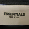 FEAR OF GOD フィアオブゴッド ESSENTIALS エッセンシャルズ FOG ラバーロゴ クルーネック 半袖 Tシャツ ブラック系 XXL【中古】