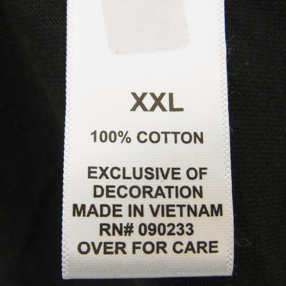 FEAR OF GOD フィアオブゴッド ESSENTIALS エッセンシャルズ FOG ラバーロゴ クルーネック 半袖 Tシャツ ブラック系 XXL【中古】