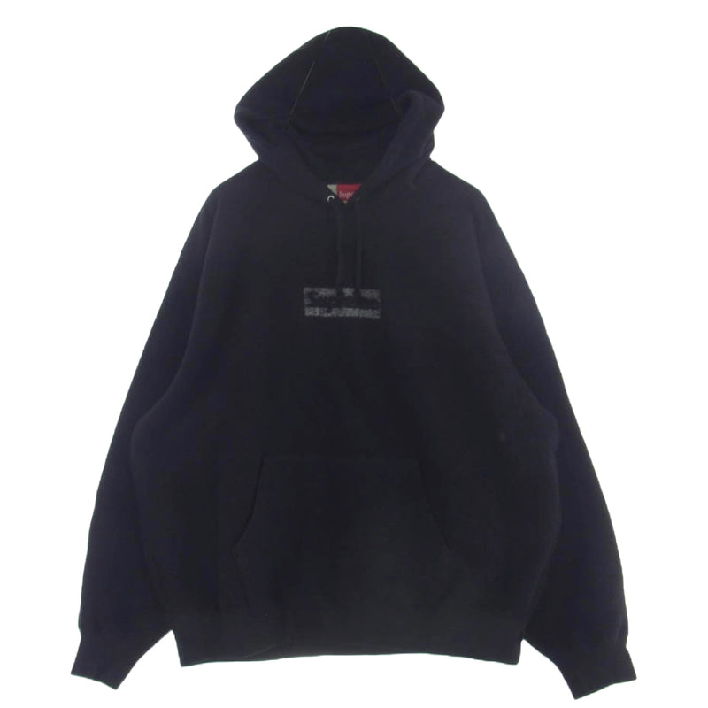 Supreme シュプリーム 23SS Insideout Box Logo Hooded Sweatshirt インサイドアウト ボックスロゴ フーデッド スウェットシャツ プルオーバー パーカー ブラック系 XXL【中古】