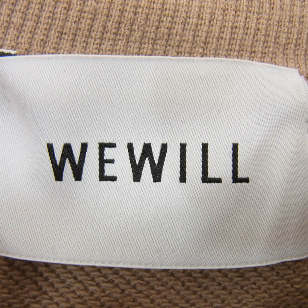 WEWILL ウィーウィル W-008-8007 リラックス クルーネック スウェット ブラウン系 3【中古】