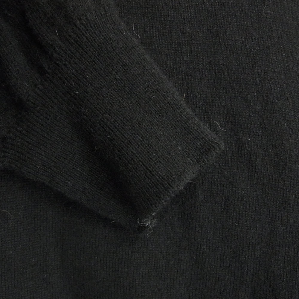 MAISON MARGIELA メゾンマルジェラ 14AW S30HA0747 S15011 14ライン エルボーパッチ クルーネック ニット ブラック系 S【中古】
