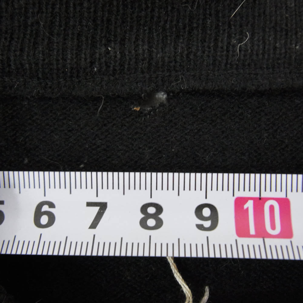 MAISON MARGIELA メゾンマルジェラ 14AW S30HA0747 S15011 14ライン エルボーパッチ クルーネック ニット ブラック系 S【中古】