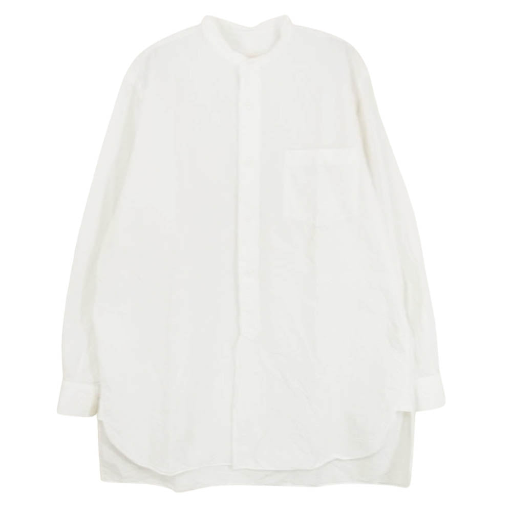 COMOLI コモリ 15S-02002 バンドカラー 長袖 シャツ ホワイト系 2【中古】