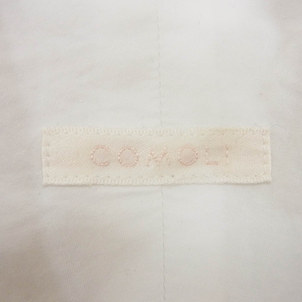 COMOLI コモリ 15S-02002 バンドカラー 長袖 シャツ ホワイト系 2【中古】