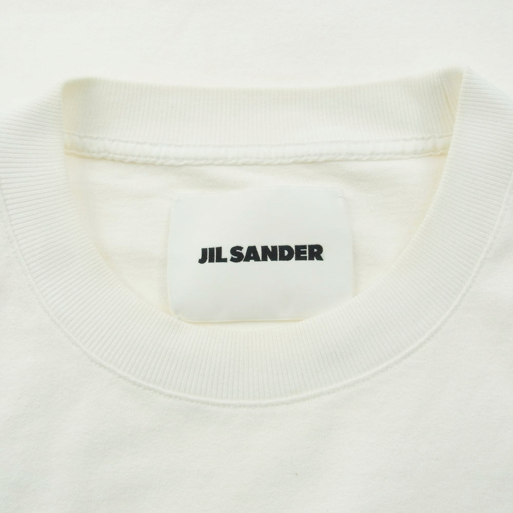 JIL SANDER ジルサンダー 20AW JSMR707013MR24870802 フラップ ポケット 長袖 Tシャツ ホワイト系 M【中古】