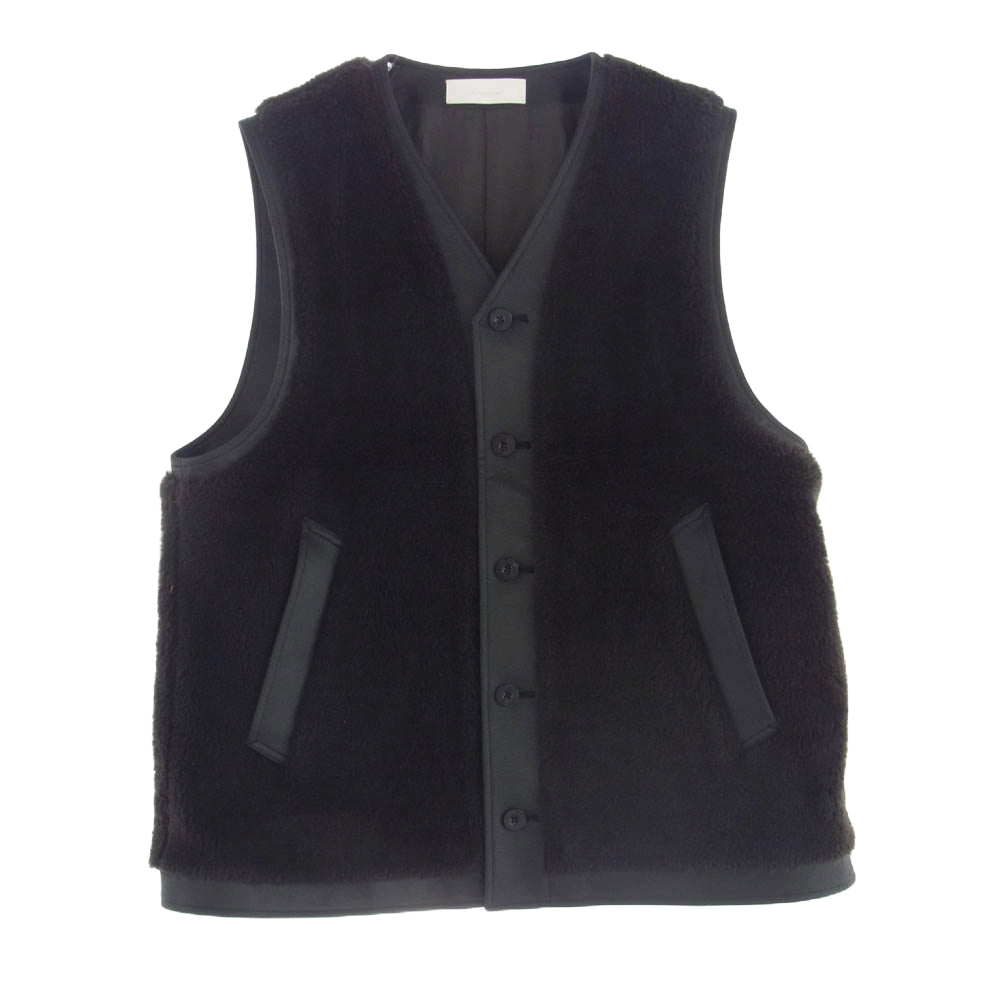 イレニサ BOXY SINGLE BREASTED VEST ボクシー シングル ブレステッド ボア フリース ベスト ブラック系 3【中古】