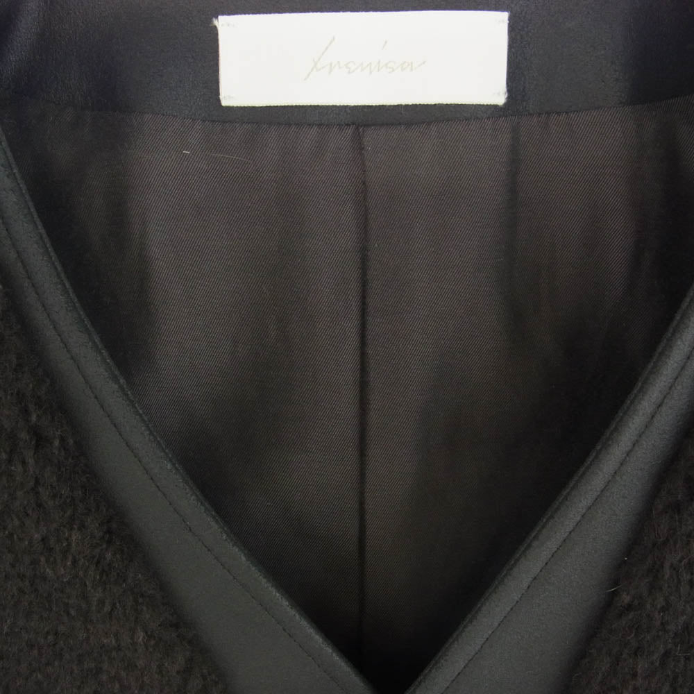 イレニサ BOXY SINGLE BREASTED VEST ボクシー シングル ブレステッド ボア フリース ベスト ブラック系 3【中古】