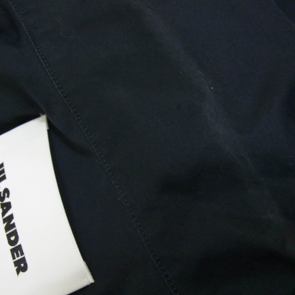 JIL SANDER ジルサンダー JSMU600726 MU245200 ヴァルーズシャツ Vネック プルオーバー オーバーサイズ スキッパー 長袖シャツ ネイビー系 44【中古】