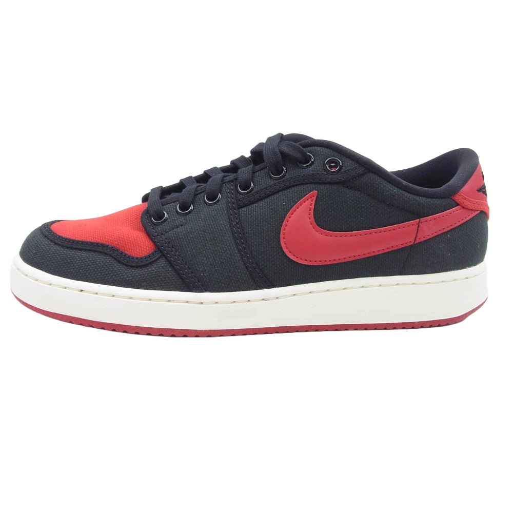 NIKE ナイキ DX4981-006 Air Jordan 1 エアジョーダン ワン ロー Low KO Bred ブレッド ローカット スニーカー レッド系 ブラック系 27cm【極上美品】【中古】