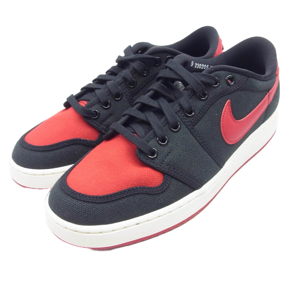 NIKE ナイキ DX4981-006 Air Jordan 1 エアジョーダン ワン ロー Low KO Bred ブレッド ローカット スニーカー レッド系 ブラック系 27cm【極上美品】【中古】