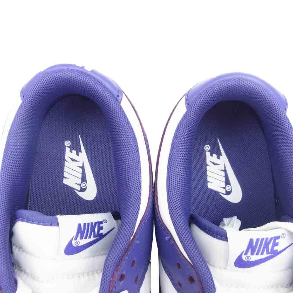 NIKE ナイキ DD1391-104 Dunk Low Retro ダンクロー レトロ Championship Court Purple チャンピオンシップ コートパープル ローカット スニーカー ホワイト系 パープル系 27cm【極上美品】【中古】