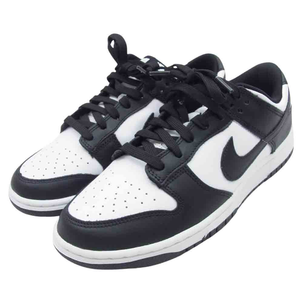 NIKE ナイキ DD1391-100 Dunk Low Retro ダンク ロー レトロ ホワイト ブラック パンダ ローカット スニーカー ブラック系 27cm【極上美品】【中古】