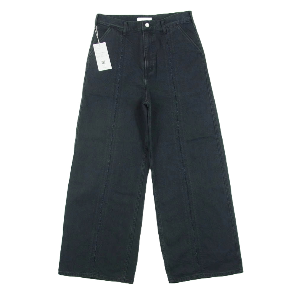 Jieda ジエダ Jie-24S-PT01 Jie-24S-PT01 CUTTING WIDE DENIM カッティング ワイド デニム パンツ ブラック系 2【新古品】【未使用】【中古】