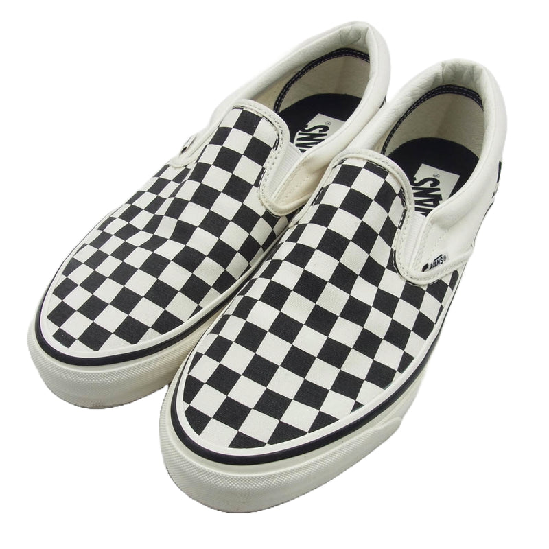 VANS バンズ VN000CTCKIG SLIP-ON REISSUE チェッカーボード スリッポン スニーカー ホワイト系 ブラック系 27.5cm【中古】