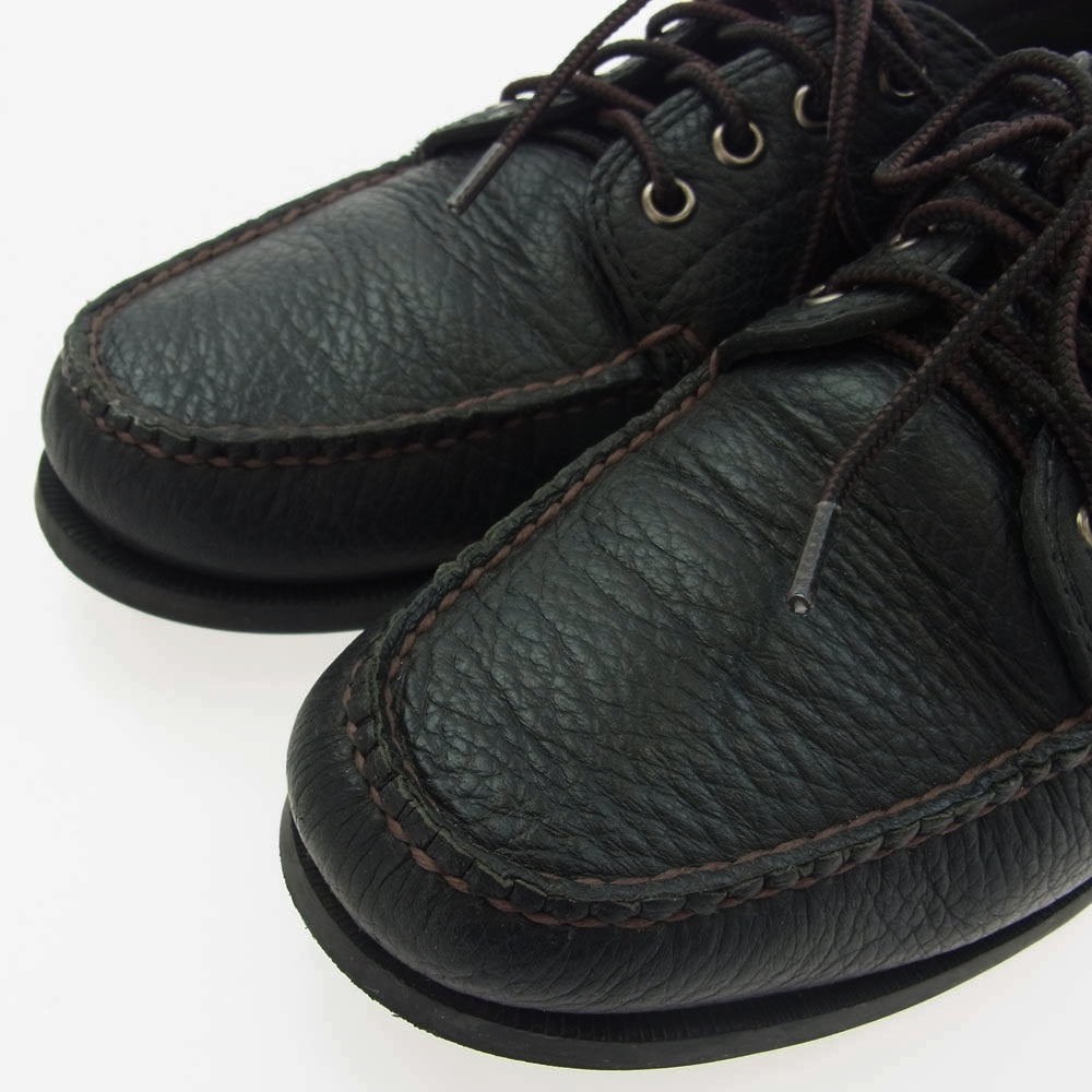 G.H.BASS & COMPANY ジーエイチバス 1331-499-0104-0980 District UNITED ARROWS ユナイテッドアローズ別注 CAMP MOC キャンプ モック グレインレザー シューズ ブラック系 10【中古】