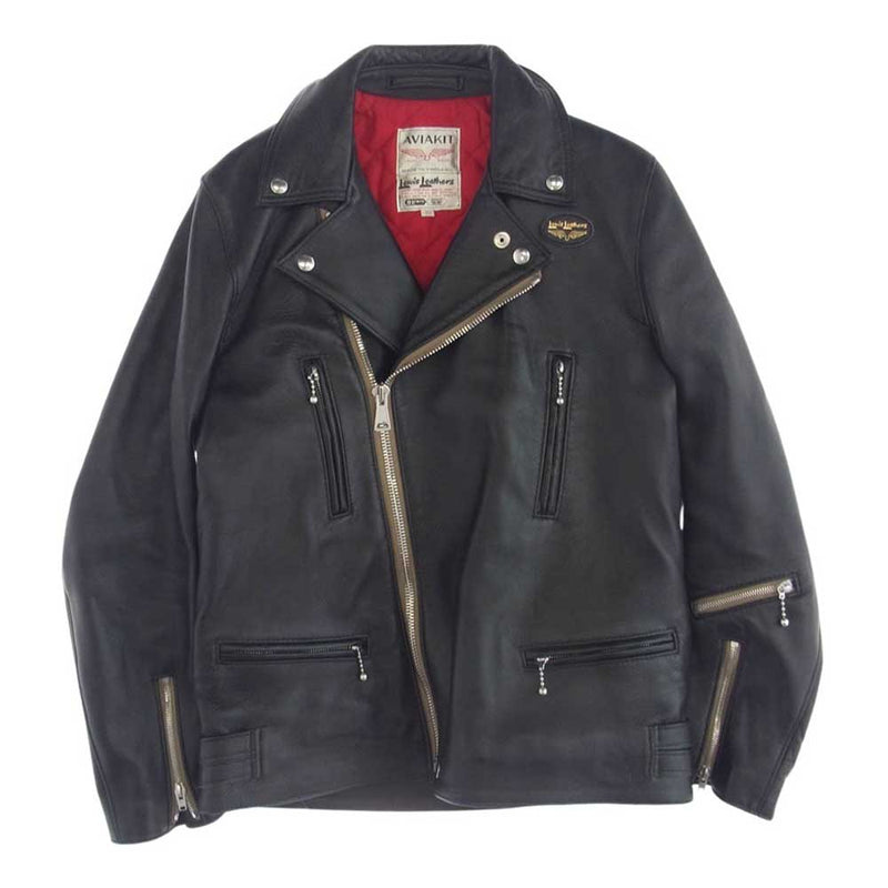 Lewis Leathers ルイスレザー 402 Lightning ライトニング シープ レザー ダブル ライダース ジャケット ブラック系 40【中古】