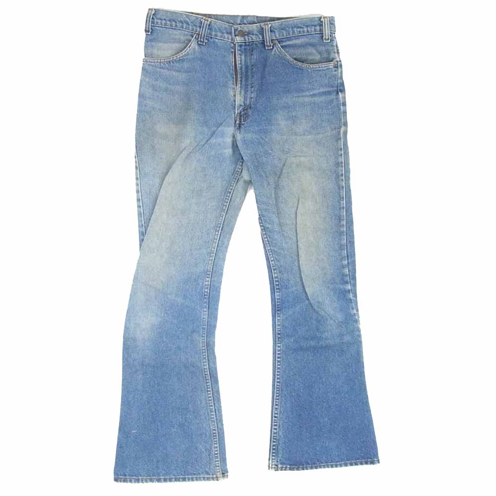 Levi's リーバイス 80～90s 646 0217 オレンジタブ ボタン裏39 ベルボトム デニム パンツ インディゴブルー系 サイズ表記無【中古】