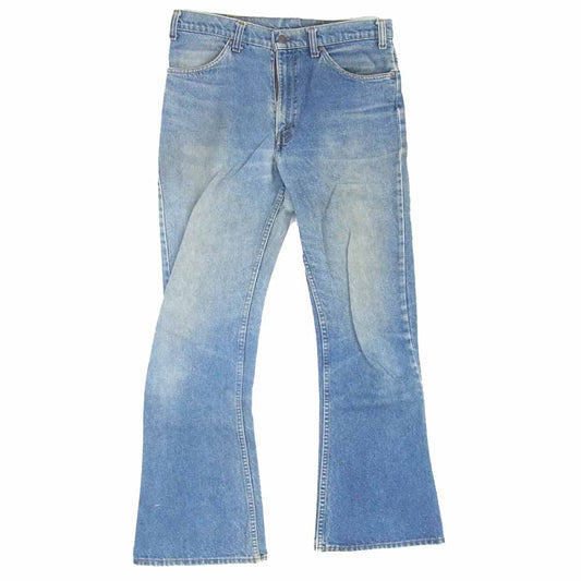 Levi's リーバイス 80～90s 646 0217 オレンジタブ ボタン裏39 ベルボトム デニム パンツ インディゴブルー系 サイズ表記無【中古】