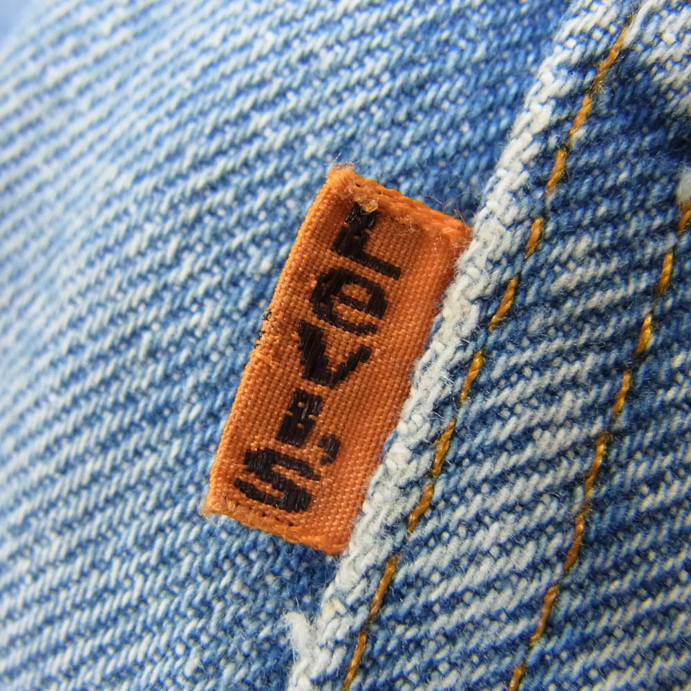 Levi's リーバイス 80～90s 646 0217 オレンジタブ ボタン裏39 ベルボトム デニム パンツ インディゴブルー系 サイズ表記無【中古】