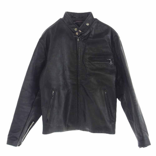 schott ショット 641 レザー シングル ライダース ジャケット ブラック系【中古】