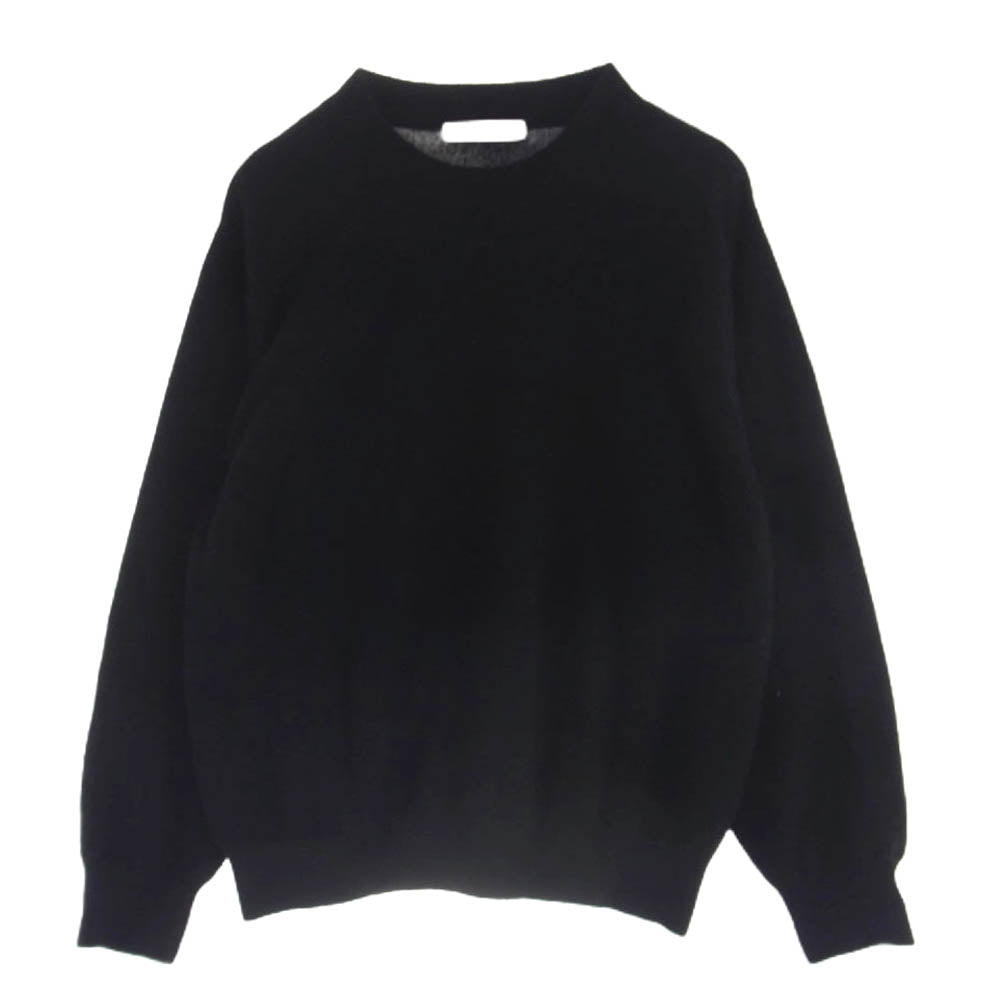 FUJITO フジト カシミア100% クルーネック ニット セーター ブラック系 2【中古】