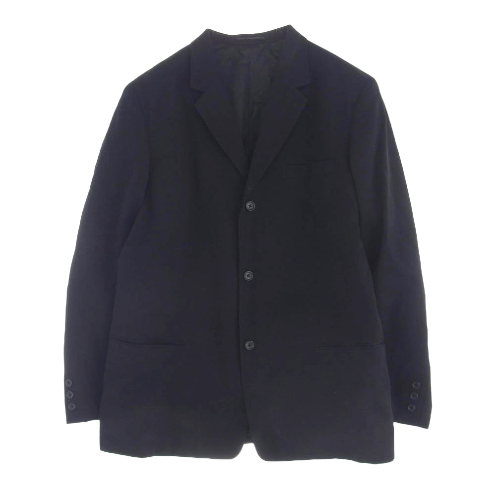 Y's Yohji Yamamoto ワイズ ヨウジヤマモト MM-J13-100 3ツボタン テーラード ジャケット ブラック系 4【中古】